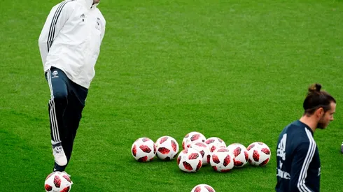 Solari takes first training sessison at Real Madrid