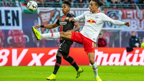 Poulsen shines as Leipzig climb above Bayern into third