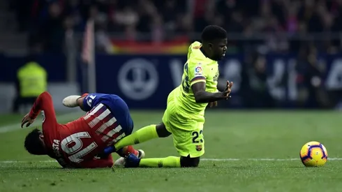 Umtiti to return to Barcelona for treatment on knee problem
