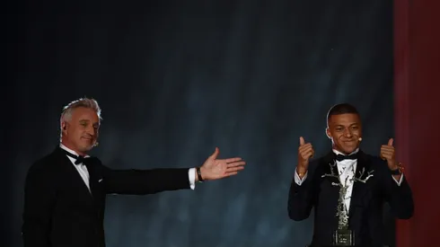 Kylian Mbappe wins best young player prize at Ballon d'Or ceremony