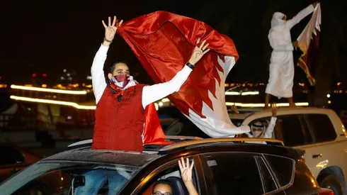 Jubilant Qataris take to the streets to celebrate UAE victory