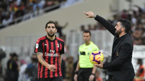 AC Milan coach Gattuso banned for Italian Super Cup ref protest