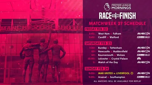 EPL Commentators on NBC: Feb. 22, 2019