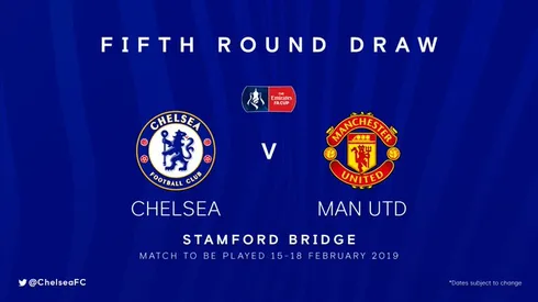 Chelsea and Manchester United clash tops FA Cup fifth round ties