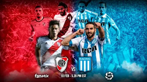 Where to find River Plate vs. Racing Club on US TV and streaming