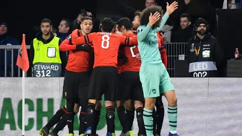 Rennes stun 10-man Arsenal as Chelsea, Napoli close on Europa League quarters
