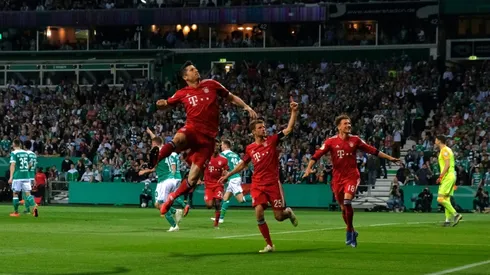 Lewandowski brace wins thrilling German Cup semi-final for Bayern
