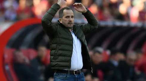 Augsburg fire coach Manuel Baum and assistant Jens Lehmann