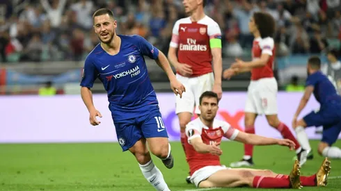 Farewell gift? Hazard scores twice as Chelsea win Europa League final