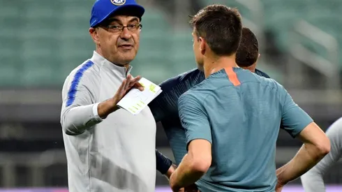 Angry Sarri storms out of Chelsea training before Europa League final