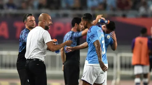 Sterling hits brace as City hammer West Ham in China
