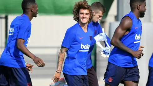 Griezmann trains for the first time with Barcelona