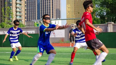 Football team of masseurs casts spotlight on China's blind