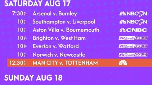 EPL Commentators on NBC: Aug. 16, 2019