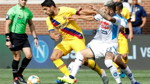 Suarez's brace, Griezmann goal power Barca over Napoli