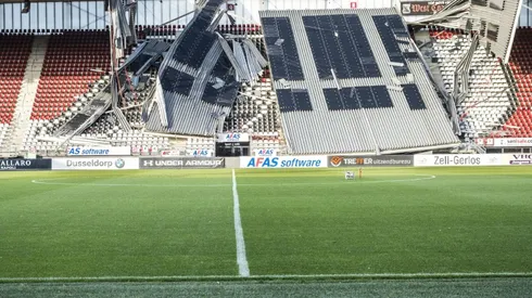 High winds cause stand collapse at Dutch stadium