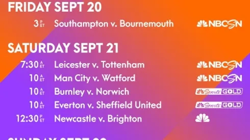 EPL Commentators on NBC Sports: Sept. 20, 2019