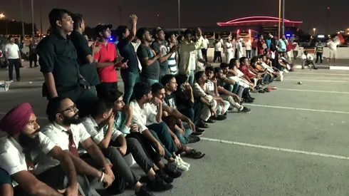 Delight, chaotic scenes as Qatar held by India in World Cup qualifier