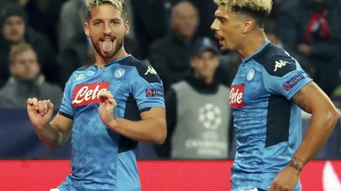 Mertens beats Maradona's Napoli goal mark to edge Salzburg