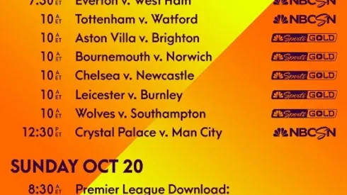 EPL Commentators on NBC Sports: Oct. 18, 2019