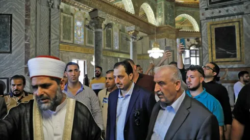 Saudi football delegation visits Jerusalem's Al-Aqsa