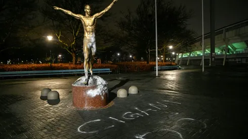 Ibrahimovic files 'hate crime' complaint after house and statue vandalised