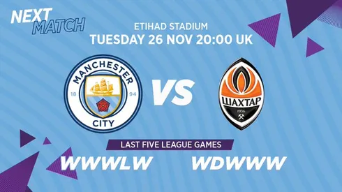 Where to find Man City vs. Shakhtar Donestk on US TV and streaming