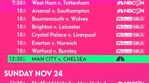 EPL Commentators on NBC Sports: Nov. 22, 2019