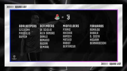 Where to find Lokomotiv Moscow vs. Juventus on US TV and streaming