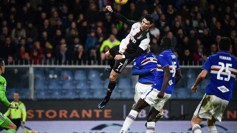 Flying Ronaldo fires Juve top as Buffon equals Maldini's Serie A record