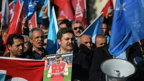 US says China 'can't hide' Uighur plight after Arsenal retaliation