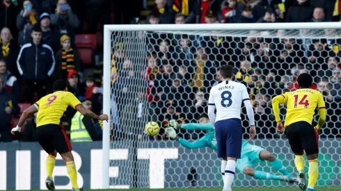 Deeney penalty saved but Watford dent Spurs Euro hopes