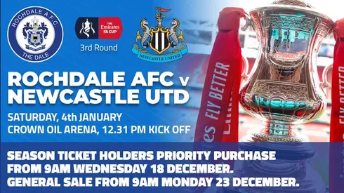 Where to find Rochdale vs. Newcastle on US TV and streaming