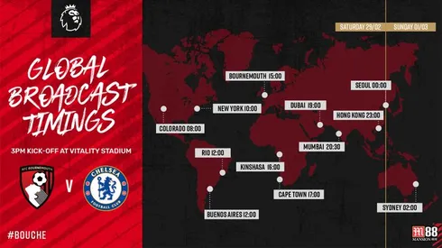 Bournemouth vs. Chelsea on US TV: Feb. 28, 2020