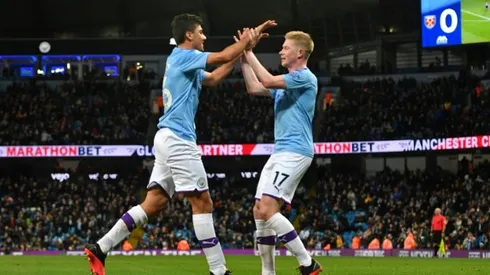 De Bruyne lifts Man City spirits after Euro ban