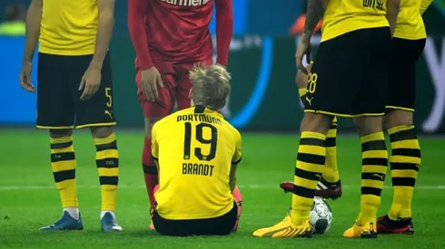 Dortmund's Brandt risks missing PSG clash with ankle injury