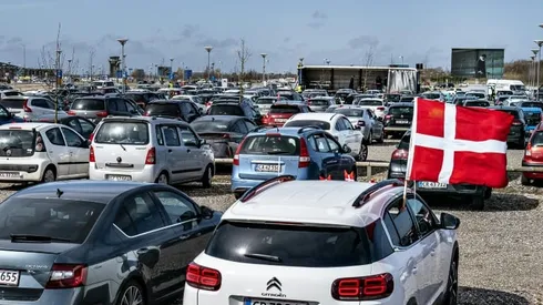 Danish football club offers drive-in viewing for match