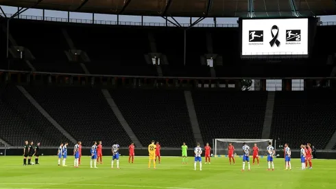 Hertha hammer Union at empty Olympic Stadium