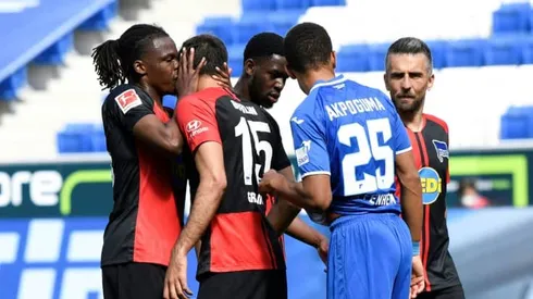 Hertha player denies 'kiss' after calls to tighten Bundesliga hygiene