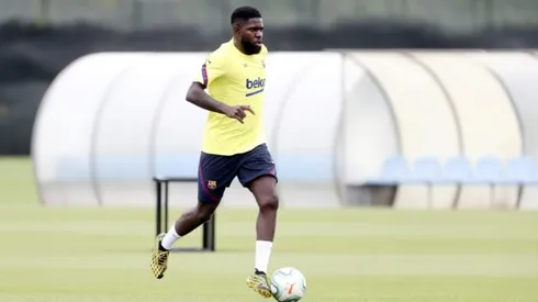 Umtiti suffers calf knock in second Barca training session