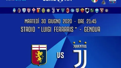 Where to find Genoa vs. Juventus on US TV: June 29, 2020