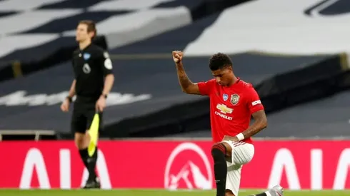 Rashford takes knee with Man Utd and Tottenham stars