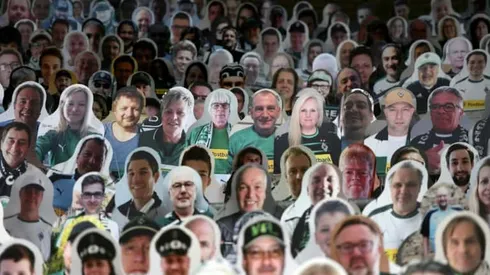 Cardboard cut-outs and Zoom parties: the new normal for Premier League fans