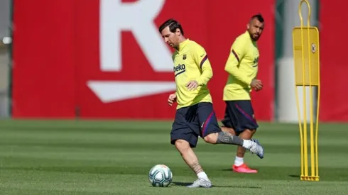 Messi back in Barca training ahead of Mallorca restart