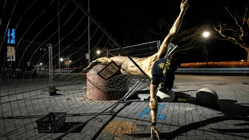 Statue of limitations: Vandalised Ibrahimovic sculpture to stay in Malmo