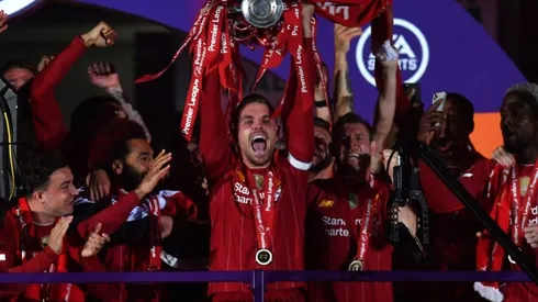 Liverpool lift Premier League trophy after hitting Chelsea for five