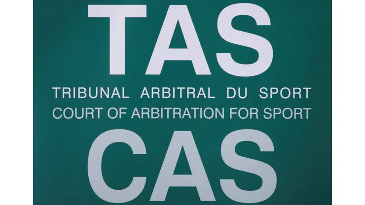 FILE PHOTO: The logo of the Court of Arbitration for Sport (CAS) is seen at the Conference Centre of the Fairmont Le Montreux Palace, in Montreux, Switzerland November 15, 2019. REUTERS/Denis Balibouse