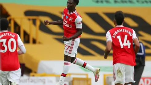 Saka's first Premier League goal keeps Arsenal in Euro race