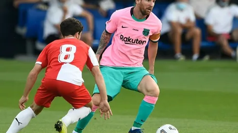 Messi scores twice as Barcelona win friendly