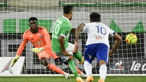 Bouanga sends Saint-Etienne top in France